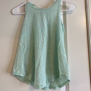 ivivva girl mint green crisscross back tank